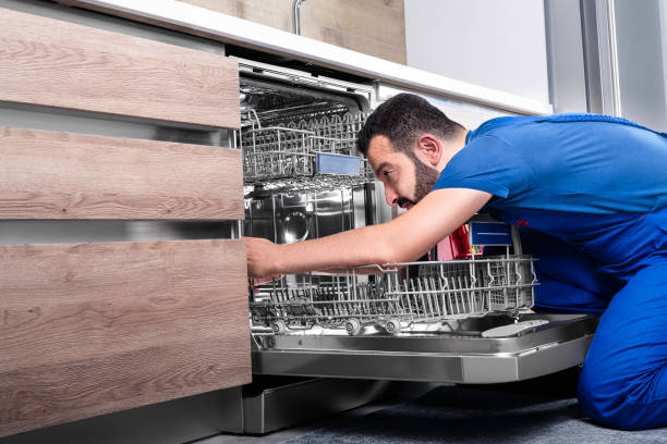 Dishwasher, Repairman, Repairing, Kitchen, Appliance